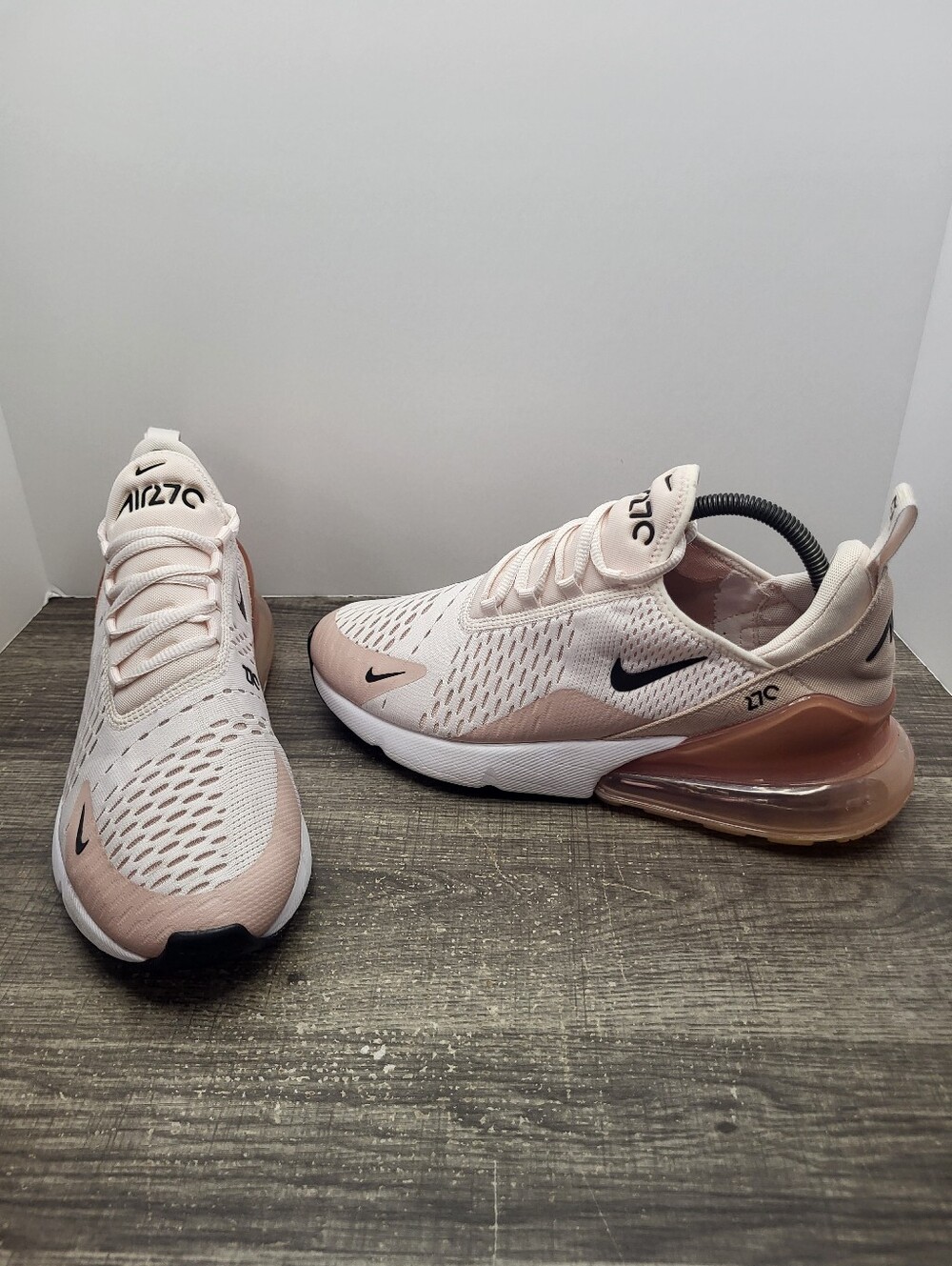 Nike Air Max 270 AH6789-604 Light Soft Pink Mesh Sneakers Shoes Women's Sz 10